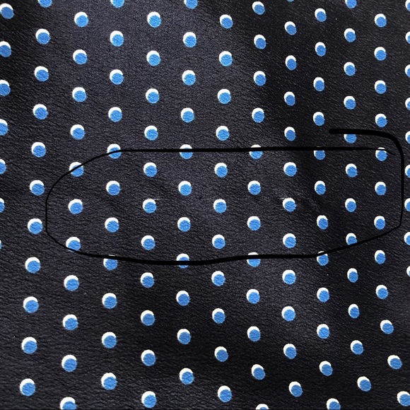 Tommy Hilfiger Short Sleeve Polka Dot Navy Top XL - Picture 8 of 8